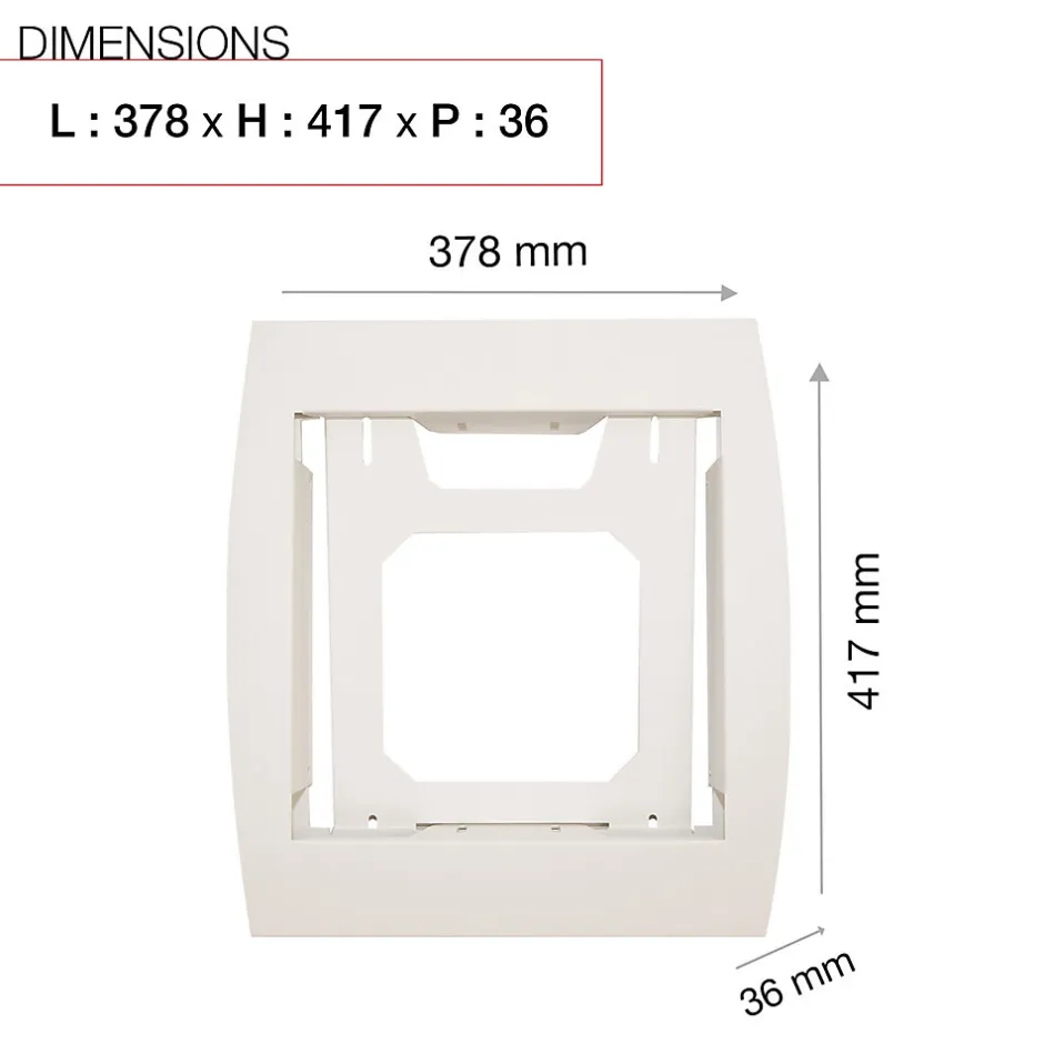 Support grillage rigide & palissade Blanc crème mat sablé RAL 9010MS-Renz Hot