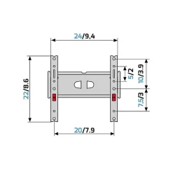 SUPPORT MURAL GSDR200-PLUSFB-Meliconi Hot