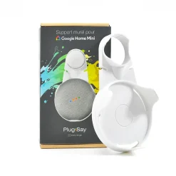 Support mural PlugnSay pour Home mini en plastique blanc-Google Best