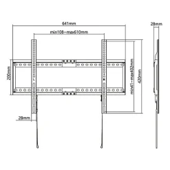 Support TV fixe - SLIM - Stell - SHO 5210-Stella Discount
