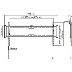 Support TV fixe - SLIM - Stell - SHO 7210^Stella Best