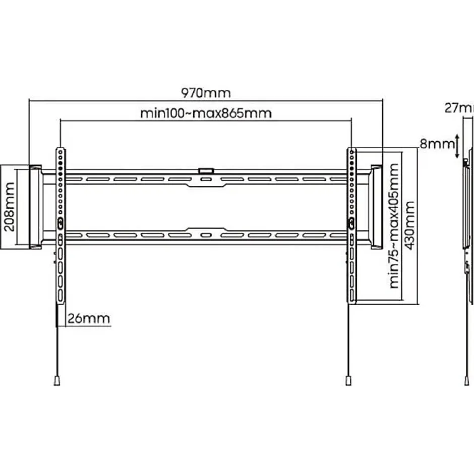 Support TV fixe - SLIM - Stell - SHO 7210^Stella Best
