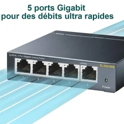 Switch de bureau 5 ports 10/100/1000 Mbps^TP-link Hot