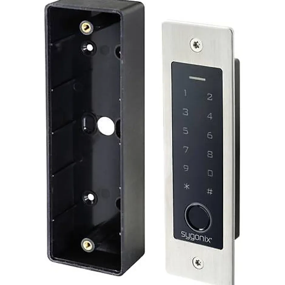 SY-5231014 Système d'accès RFID et biométrique encastré 12/18 V DC IP55 en acier inoxydable^Sygonix Online