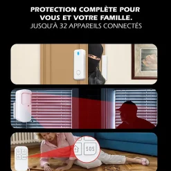 Système d'alarme étendu connecté Caméra rotative 4MP avec Sirène intégrée-Kyf Sale
