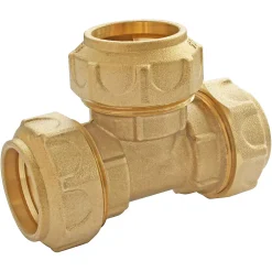 Té laiton égal pour PE Ø25-Somatherm for you Hot