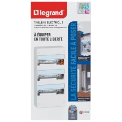 Tableau électrique à équiper 3 rangées - 39 modules-Legrand Clearance