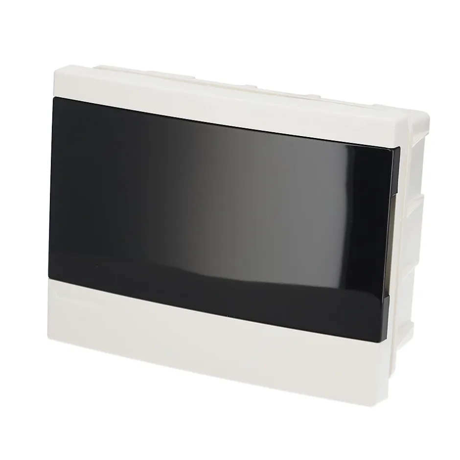 Tableau électrique encastré 8 modules blanc fumé IP44 avec rail DIN 777841-Edo Online