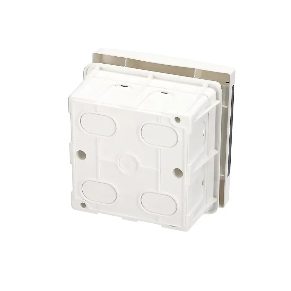 Tableau électrique encastré 4 modules blanc fumé IP44 avec rail DIN 777837-Edo Discount