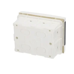 Tableau électrique encastré 6 modules blanc fumé IP44 avec rail DIN 777839-Edo Online