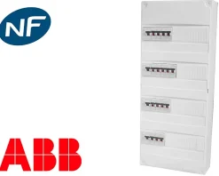 Tableau électrique precable (16 disjoncteurs + 4 ID)-ABB Best