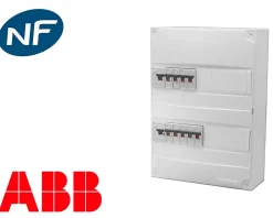 Tableau électrique precable (9 disjoncteurs + 2 ID)-ABB Hot