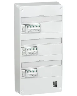Tableau électrique pré-équipé et pré-câblé T3 au T5 - 3 rangées - 39 modules (18 inclus) Resi9 XP^Schneider Electric Discount