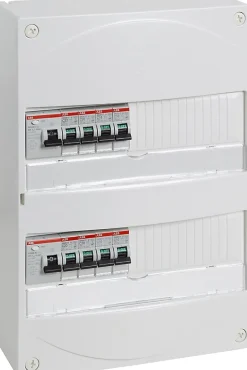 Tableau électrique pré-équipé et pré-câblé 2 rangées-ABB Discount