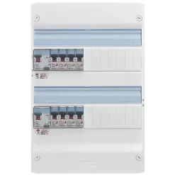 Tableau électrique pré-équipé et pré-câblé 2 rangées - 26 modules (10 inclus)-Legrand New