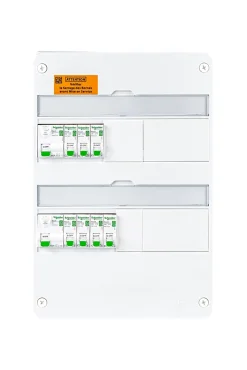 Tableau électrique pré-équipé et pré-câblé T1 au T3 - 2 rangées - 13 modules Resi9 XE-Schneider Electric Hot
