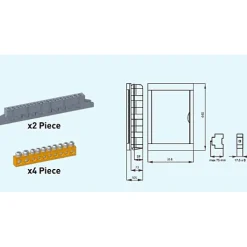 Tableau nu encastrable 36 modules porte opaque^Panasonic Discount