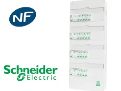 Tableau précâblé 18 disj + 4 ID Schneider Resi9 XP à vis^Schneider Electric New
