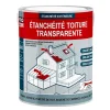 Étanchéité transparente polyuréthane - Résine d'étanchéité transparente toiture, véranda, verrière, serre -2.5 litres-Transp-Procom Sale