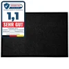 Tapis de Porte Paillasson d'entrée Monochrom Noir 200 x 200 cm^Floordirekt New