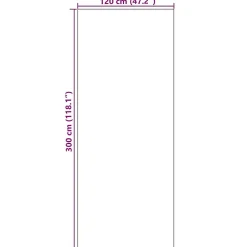 Tapis d'entrée Autre Noir 120 x 300 cm Polypropylène et vinyle^Vidaxl Sale