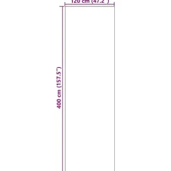 Tapis d'entrée Autre Noir 120 x 400 cm Polyamide et PVC^Vidaxl Best