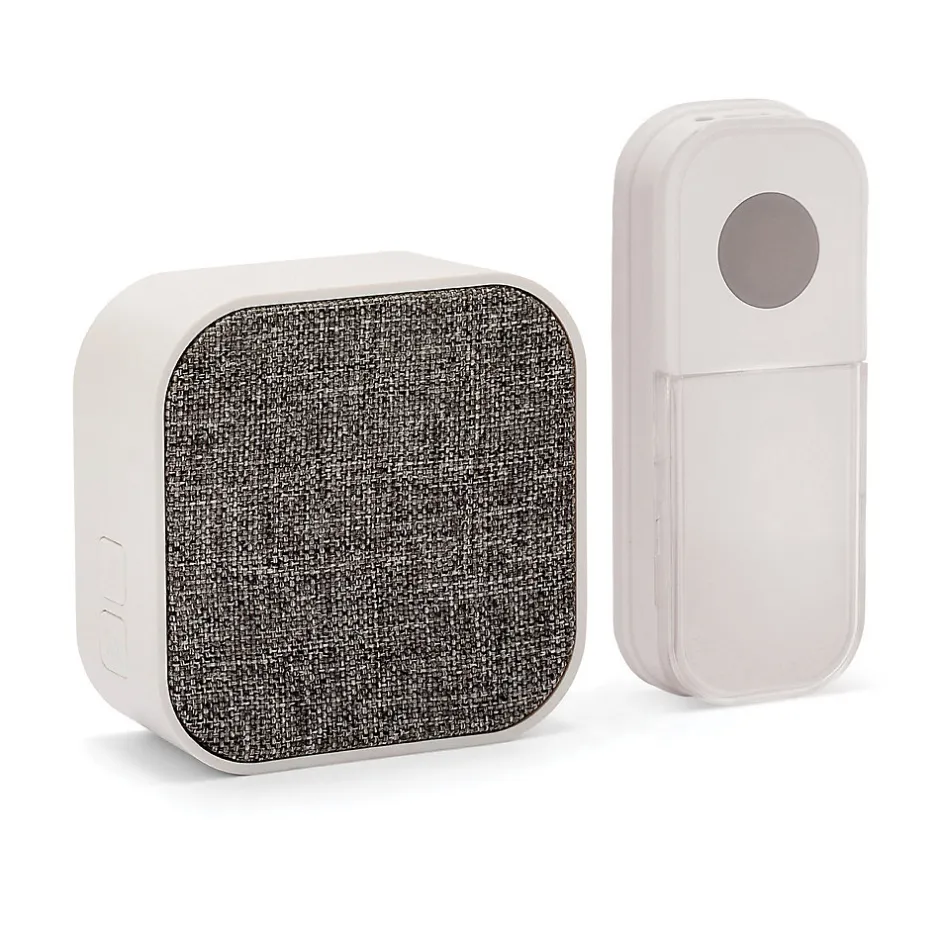 TAYLOR : Carillon sans fil à piles, 150m, 36 mélodies. Blanc-Velamp Hot