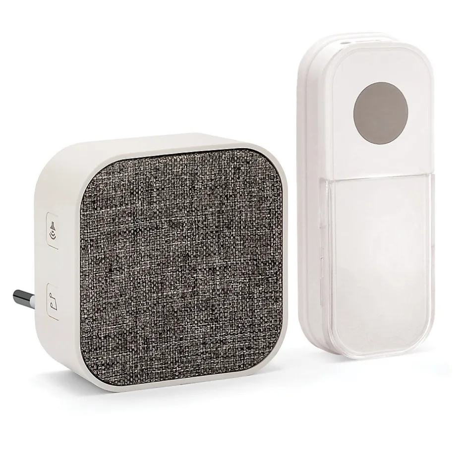 TAYLOR AC : Carillon sans fil avec prise, 150m, 36 mélodies. Blanc^Velamp Best