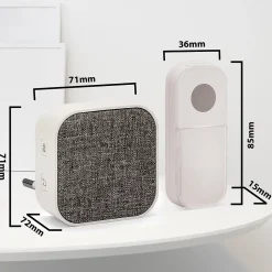 TAYLOR AC : Carillon sans fil avec prise, 150m, 36 mélodies. Blanc^Velamp Best