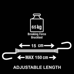 Tendeur ajustable avec crochet 100 -150 cm-Master Lock Sale