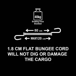 Tendeur plat réfléchissant 80 cm-Master Lock Best