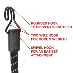 Tendeur plat réfléchissant 80 cm-Master Lock Best