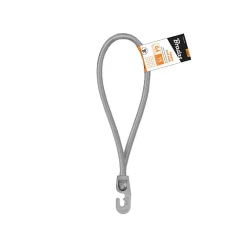 Tendeurs boucle élastique gris 18 cm diam 4mm avec 1 crochet PVC (lot de 25 pièces)^Lem Select Online