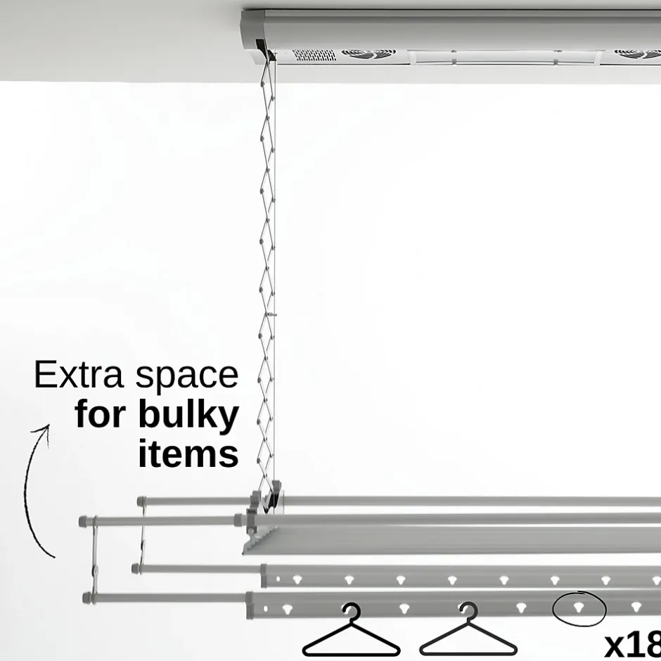 Étendoir électrique plafond alu 160x57x30cm Air 150^Foxydry Sale