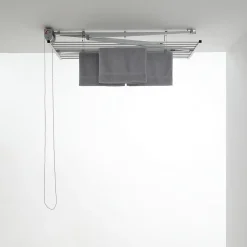 Étendoir plafond manuel 128x54x25cm alu Mini 120^Foxydry Best