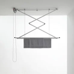 Étendoir plafond manuel 128x54x25cm alu Mini 120^Foxydry Best