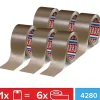 pack 4280 PP 04280-00040-00 Ruban adhésif d'emballage transparent 50 mm x 66 m, pack de 6^Tesa Online