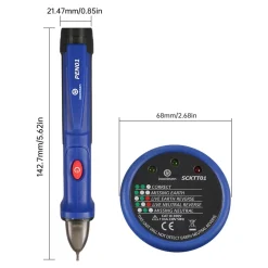 Testeur de tension DT-905A + AC-6F 1000V bleu-Jacobsen Sale