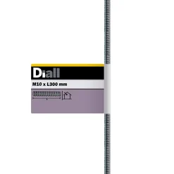 Tige filetée brillante zinguée diamètre 10 x 300 mm^Diall Best