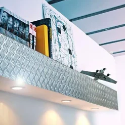 Tôle aluminium brut damier 100 x 50 cm- Clearance