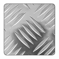 Tôle aluminium brut damier 50 x 25 cm- Outlet