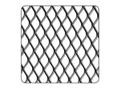 Tôle métal déployé acier brut Mailles 10 x 5,5 mm, 100 x 50 cm- Clearance