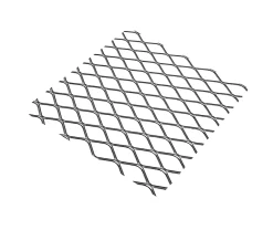Tôle métal déployé acier brut Mailles 16 mm, 50 x 25 cm^