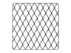 Tôle métal déployé aluminium brut Ep. 0,8 mm Mailles 10 x 5,5 mm, 100 x 50 cm^ New