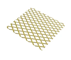 Tôle métal déployé aluminium anodisé doré Mailles 10 mm, 50 x 25 cm^ Online