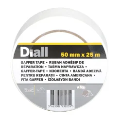 Toile de réparation blanche, 50 mm x 25 m-Diall Clearance