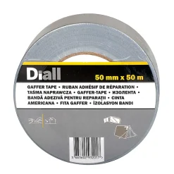 Toile de réparation grise, 50 mm x 50 m-Diall Hot
