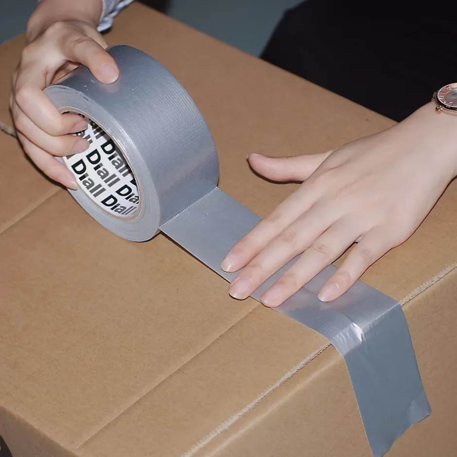 Toile de réparation grise, 50 mm x 50 m-Diall Hot