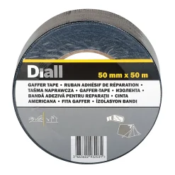 Toile de réparation noire, 50 mm x 50 m^Diall Clearance