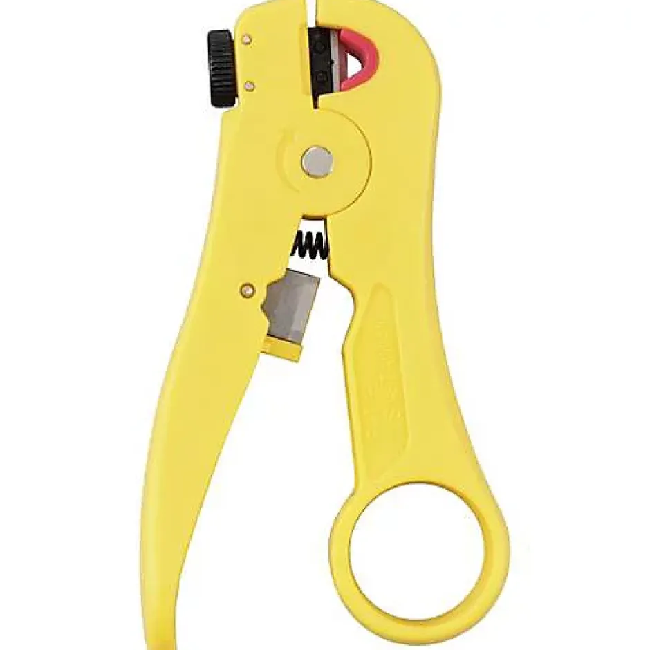 Dénudeur de câble universel TO-9627696 pour câbles UTP/STP 3,5-9 mm, lame SK5, poignée ergonomique^Toolcraft Outlet